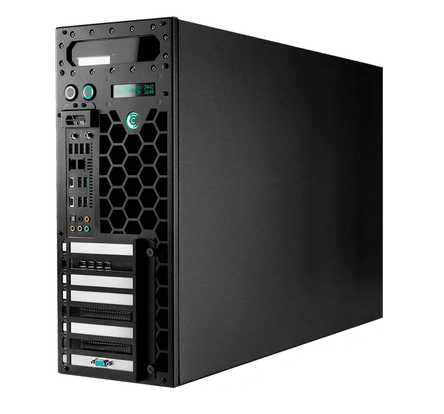 Comino chassis illustration for 4× Radeon PRO W7900